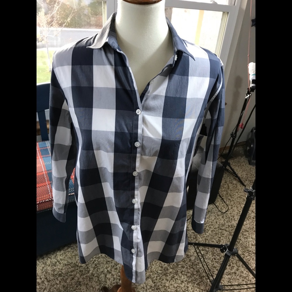 Lands‘ End No Iron 3/4 Sleeve Blouse